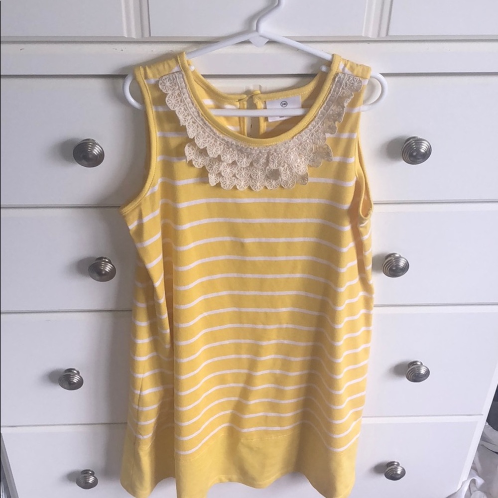 Hanna Anderson girls dress with ruffle.